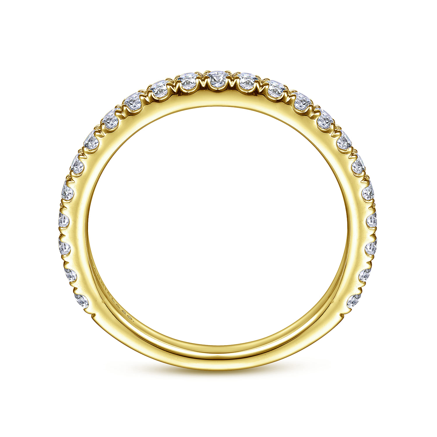 14K Yellow Gold Matching Wedding Band - 0.5 ct - Shot 2