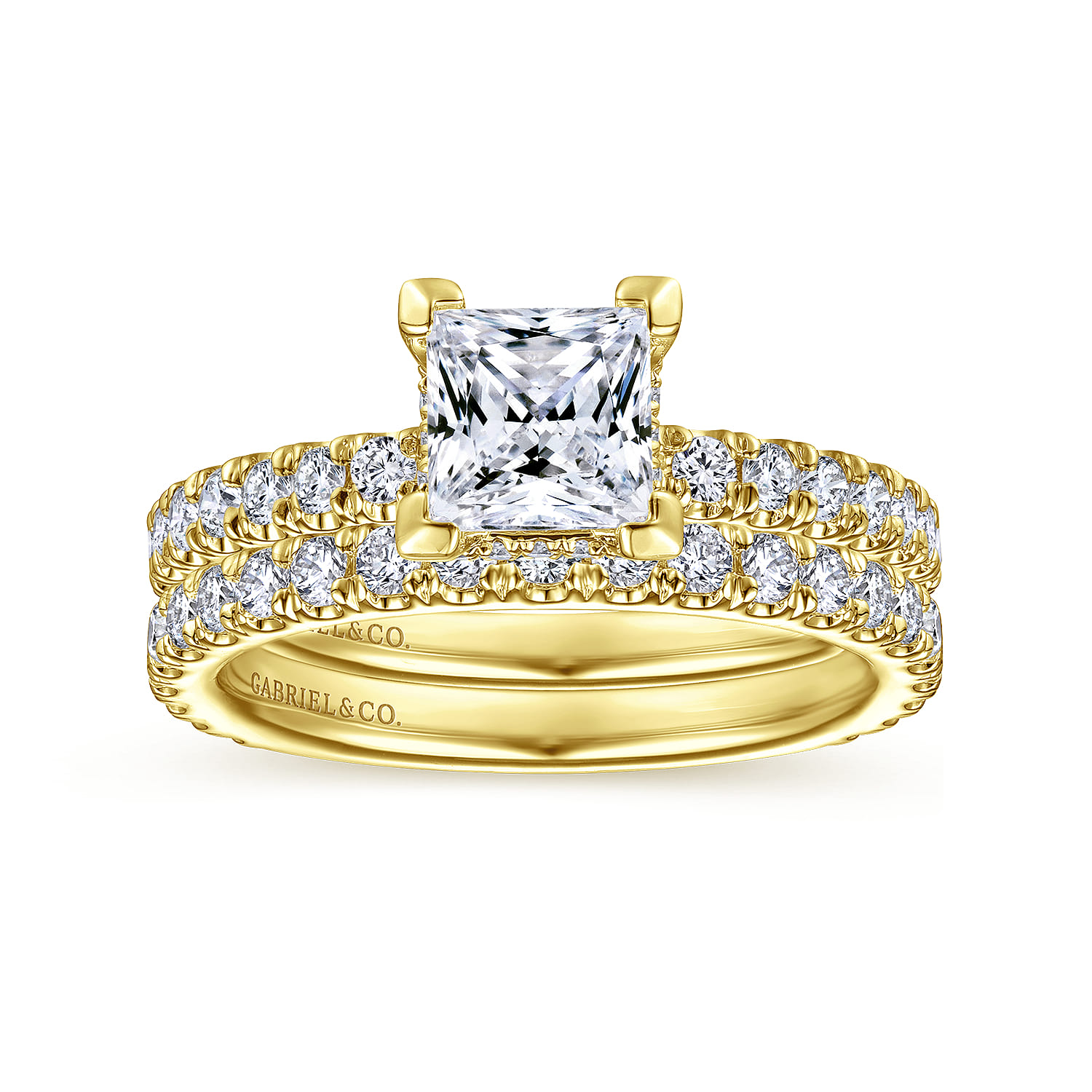 14K Yellow Gold Matching Wedding Band - 0.5 ct - Shot 4