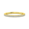 14K Yellow Gold Matching Wedding Band - 0.15 ct