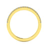 14K Yellow Gold Matching Wedding Band - 0.15 ct