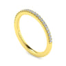 14K Yellow Gold Matching Wedding Band - 0.15 ct