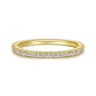 14K Yellow Gold Matching Wedding Band - 0.15 ct