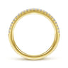 14K Yellow Gold Matching Wedding Band - 0.15 ct