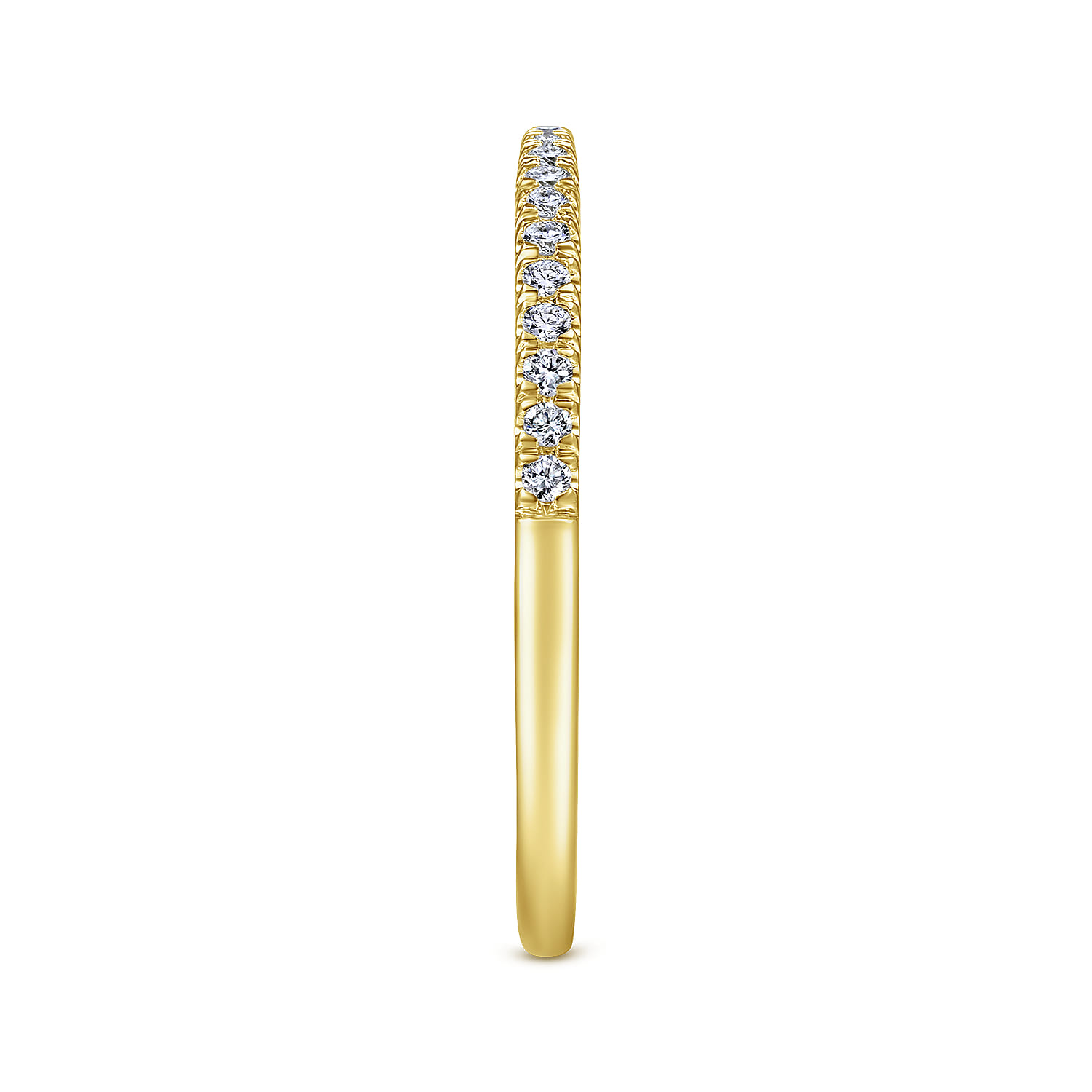 14K Yellow Gold Matching Wedding Band - 0.15 ct - Shot 5