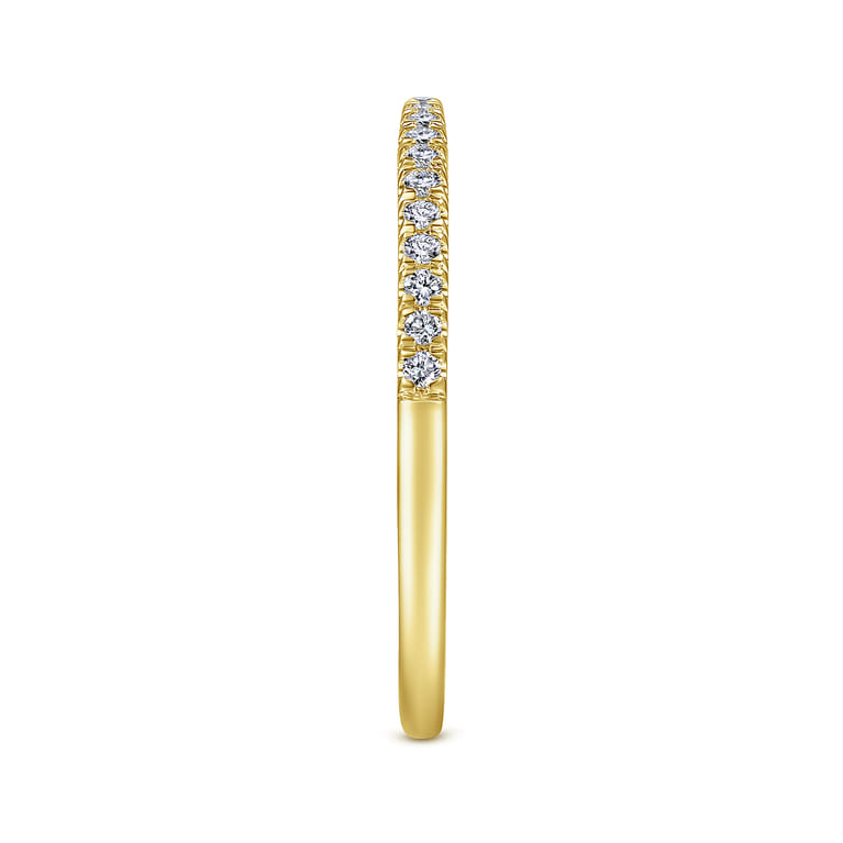 14K Yellow Gold Matching Wedding Band - 0.15 ct - Shot 5