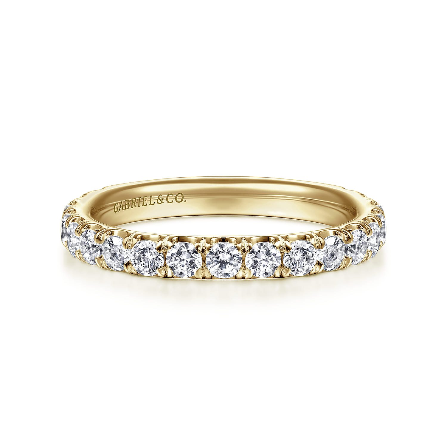 14K Yellow Gold Matching Wedding Band - 0.92 ct - Shot 1