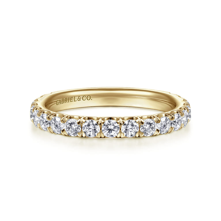 14K Yellow Gold Matching Wedding Band - 0.92 ct - Shot 1