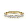14K Yellow Gold Matching Wedding Band - 0.92 ct