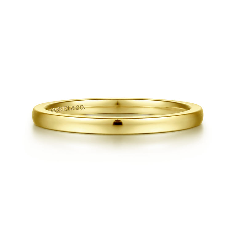 14K Yellow Gold Matching Wedding Band - Shot 1