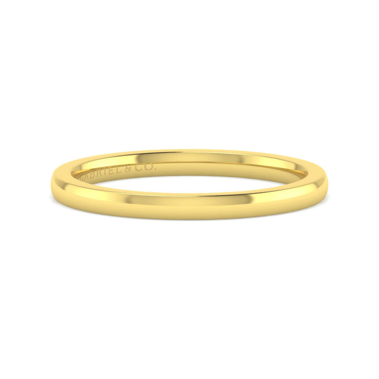 14K Yellow Gold Matching Wedding Band - Shot 1