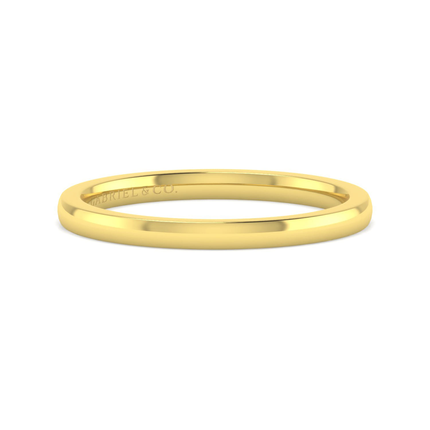 14K Yellow Gold Matching Wedding Band - Shot 1