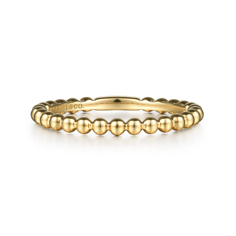 14K Yellow Gold Matching Wedding Band - Shot 1