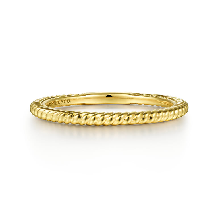 14K Yellow Gold Matching Wedding Band - Shot 1