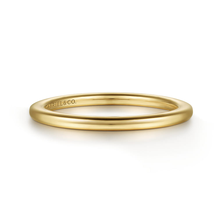14K Yellow Gold Matching Wedding Band - Shot 1
