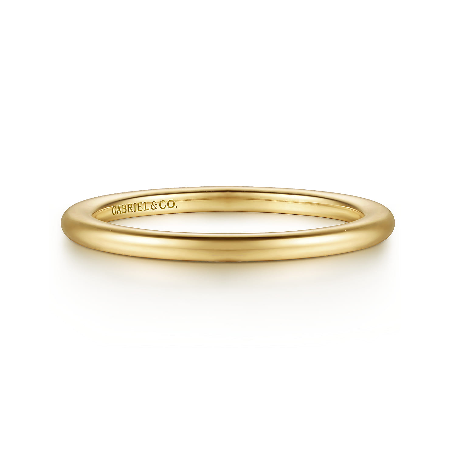 14K Yellow Gold Matching Wedding Band - Shot 1