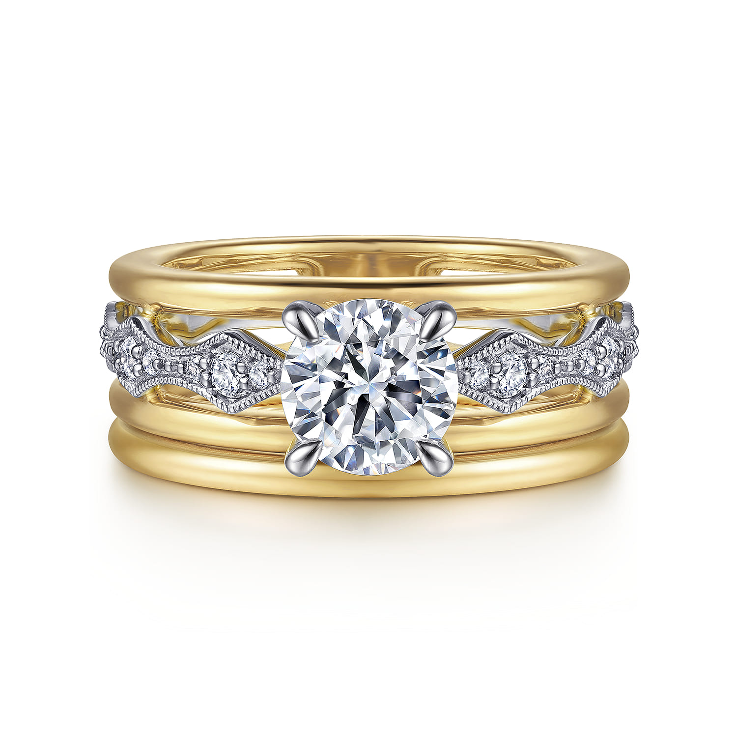 14K Yellow Gold Matching Wedding Band - Shot 4