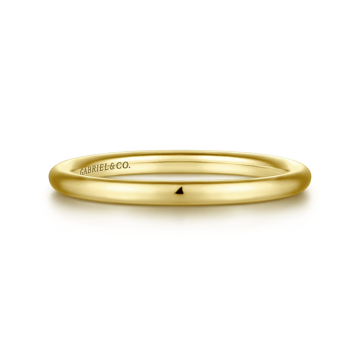 14K Yellow Gold Matching Wedding Band - Shot 1