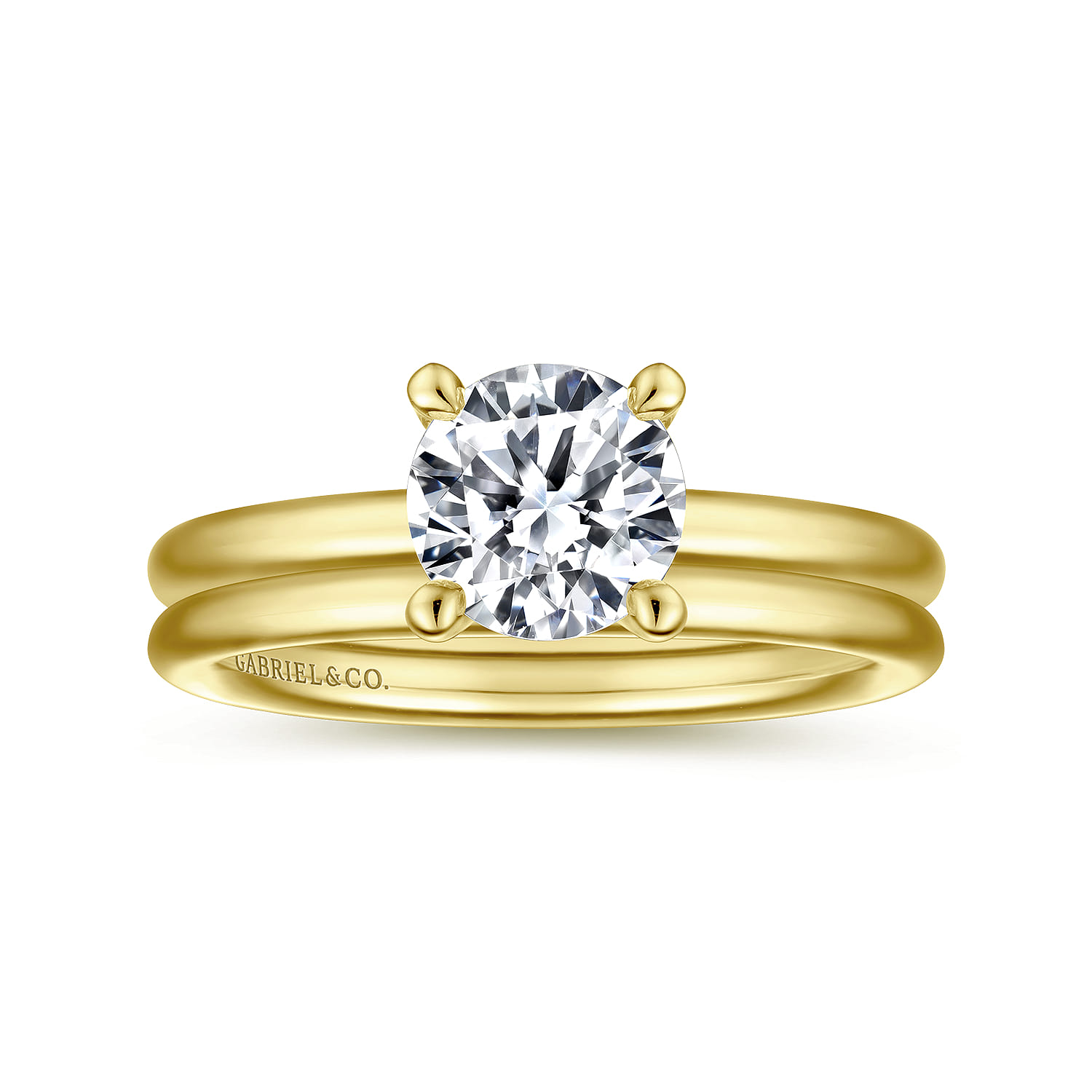 14K Yellow Gold Matching Wedding Band - Shot 4