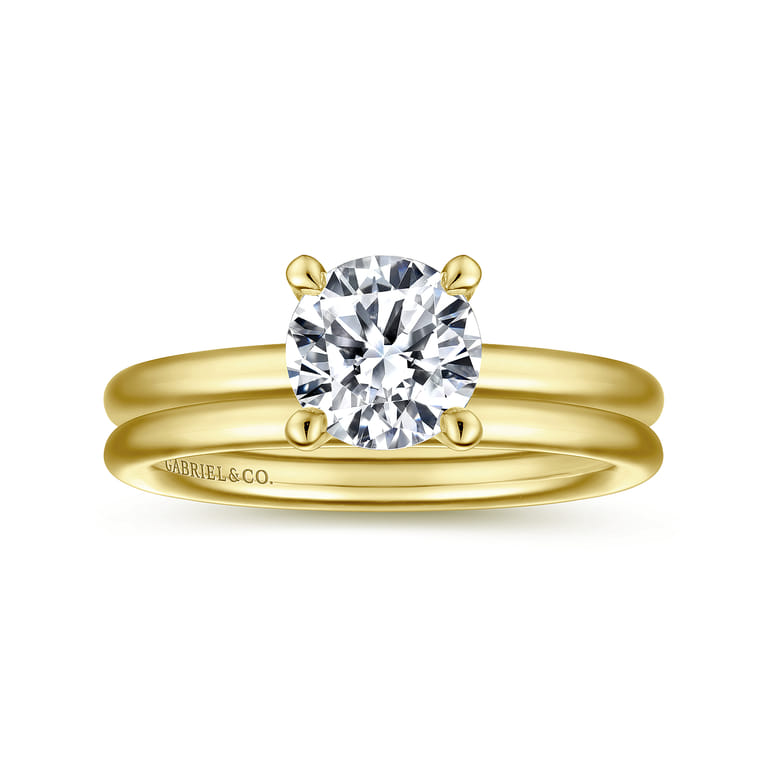 14K Yellow Gold Matching Wedding Band - Shot 4