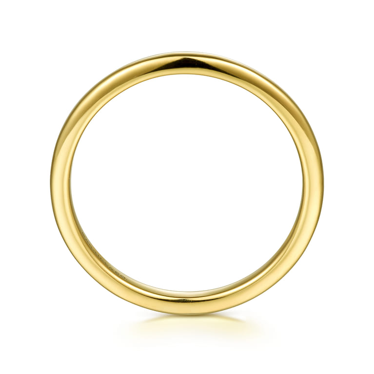 14K Yellow Gold Matching Wedding Band - Shot 2