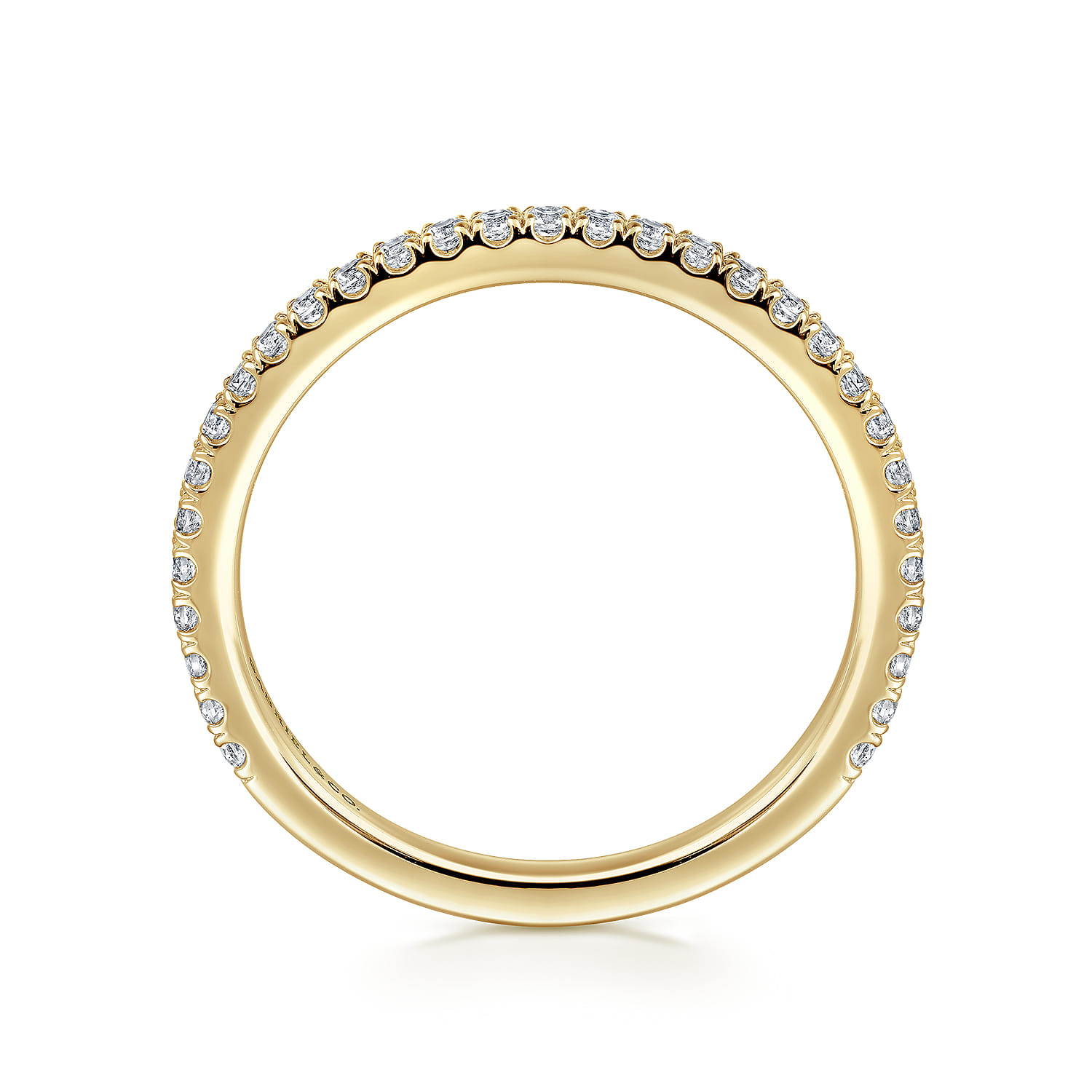 14K Yellow Gold Matching Wedding Band - 0.3 ct - Shot 2