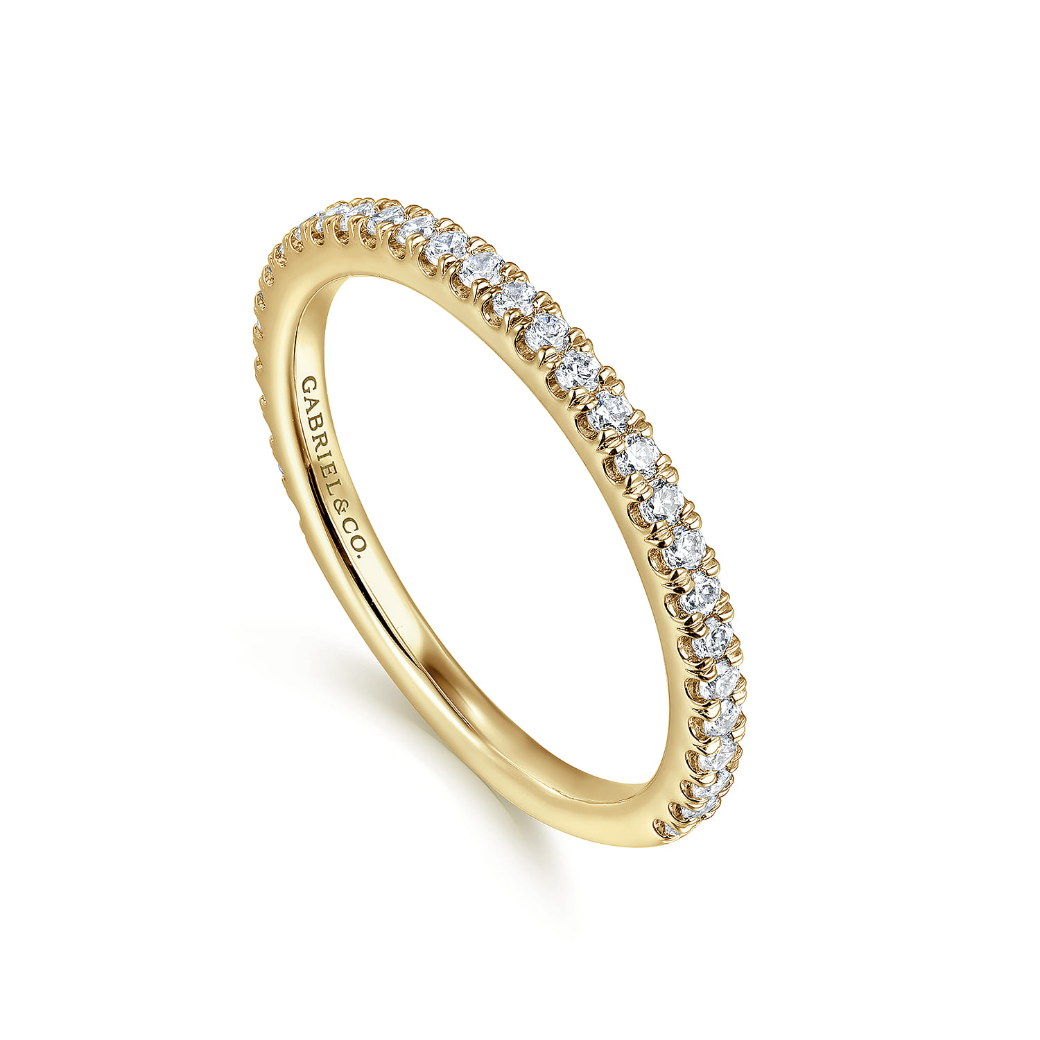 14K Yellow Gold Matching Wedding Band - 0.3 ct - Shot 3