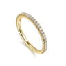 14K Yellow Gold Matching Wedding Band - 0.3 ct