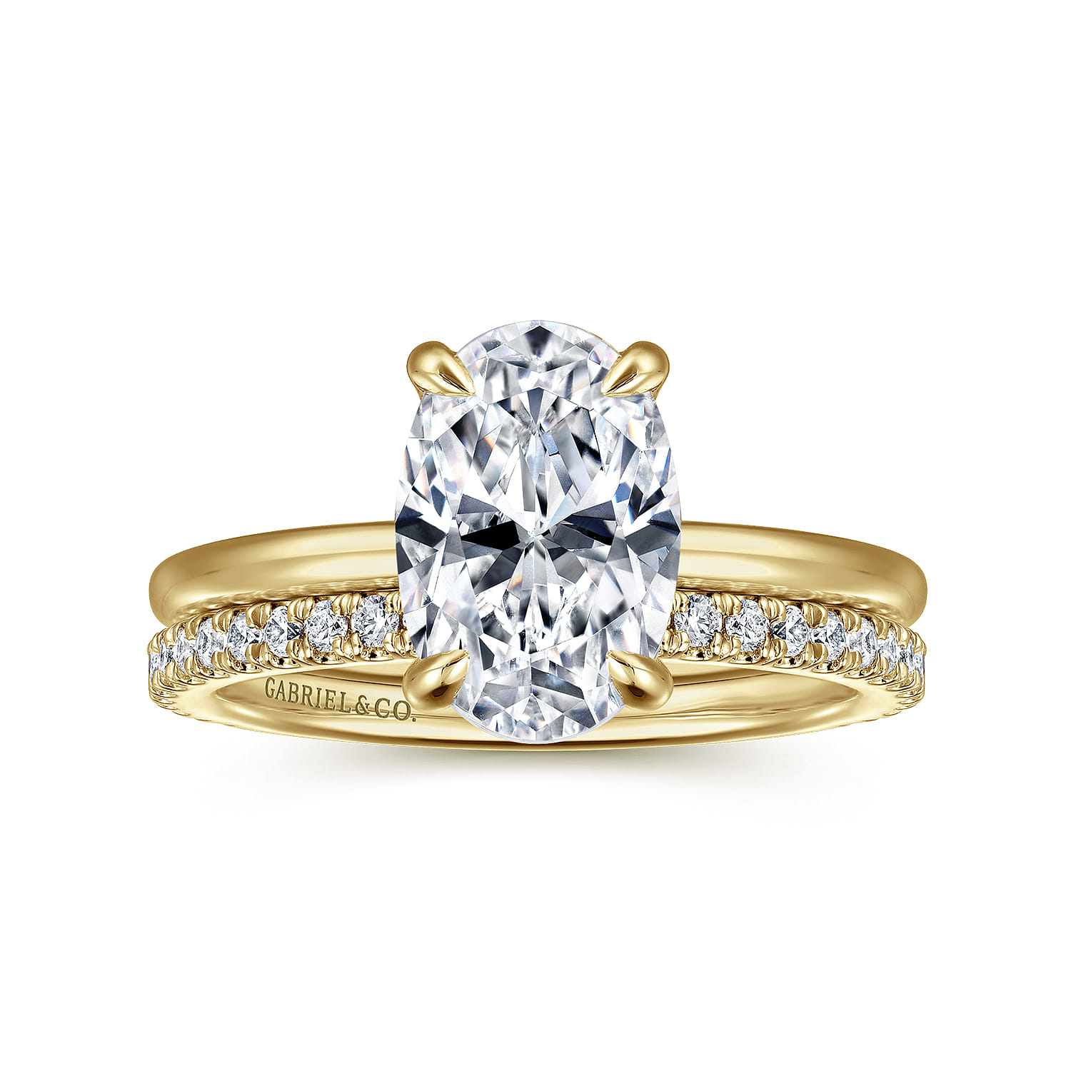 14K Yellow Gold Matching Wedding Band - 0.3 ct - Shot 4
