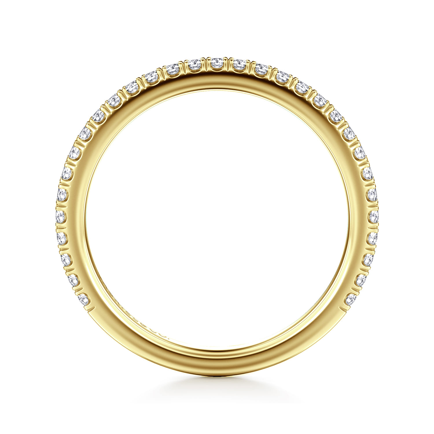 14K Yellow Gold Matching Wedding Band - 0.3 ct - Shot 2