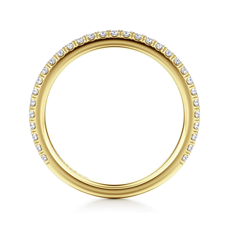 14K Yellow Gold Matching Wedding Band - 0.3 ct - Shot 2