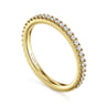 14K Yellow Gold Matching Wedding Band - 0.3 ct