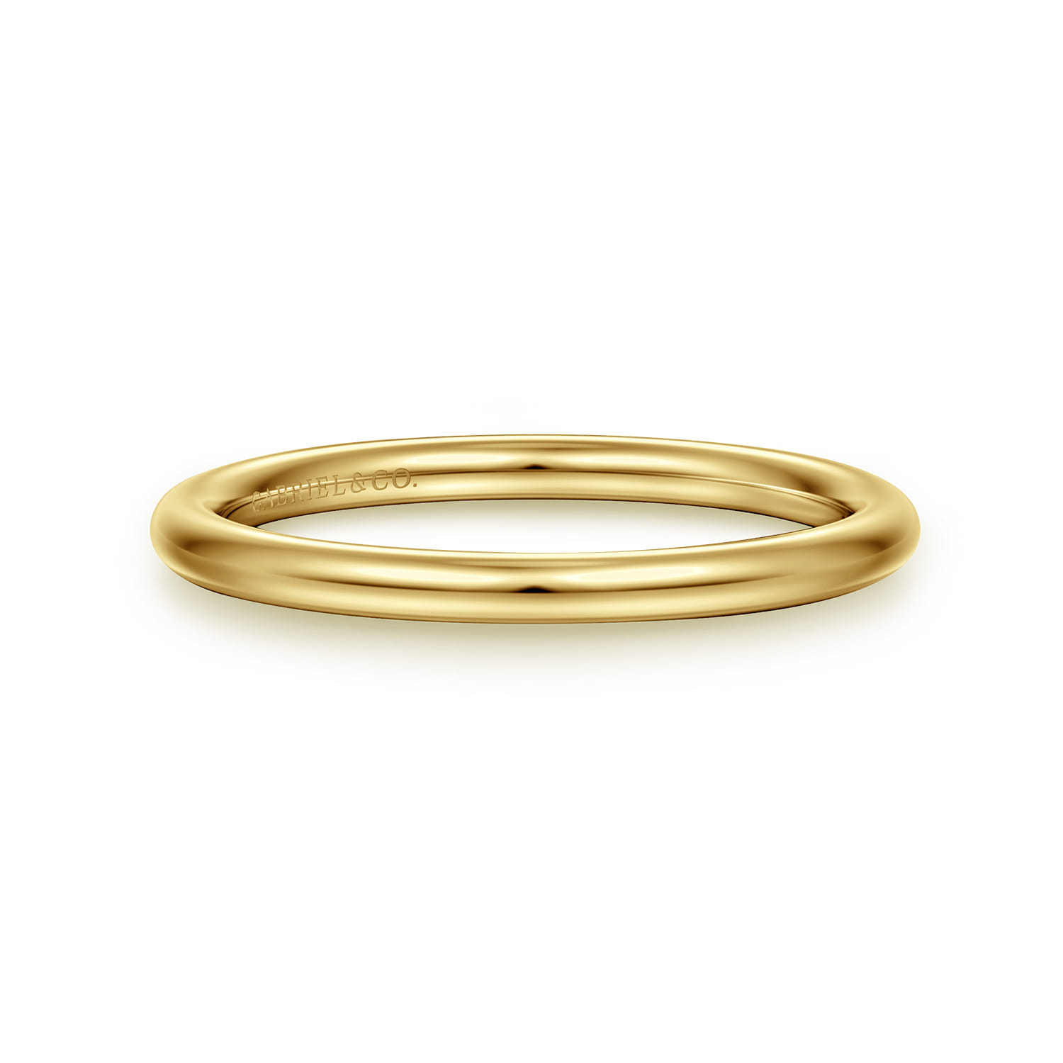 14K Yellow Gold Matching Wedding Band - Shot 1