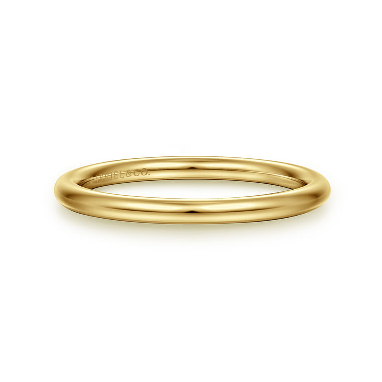 14K Yellow Gold Matching Wedding Band - Shot 1
