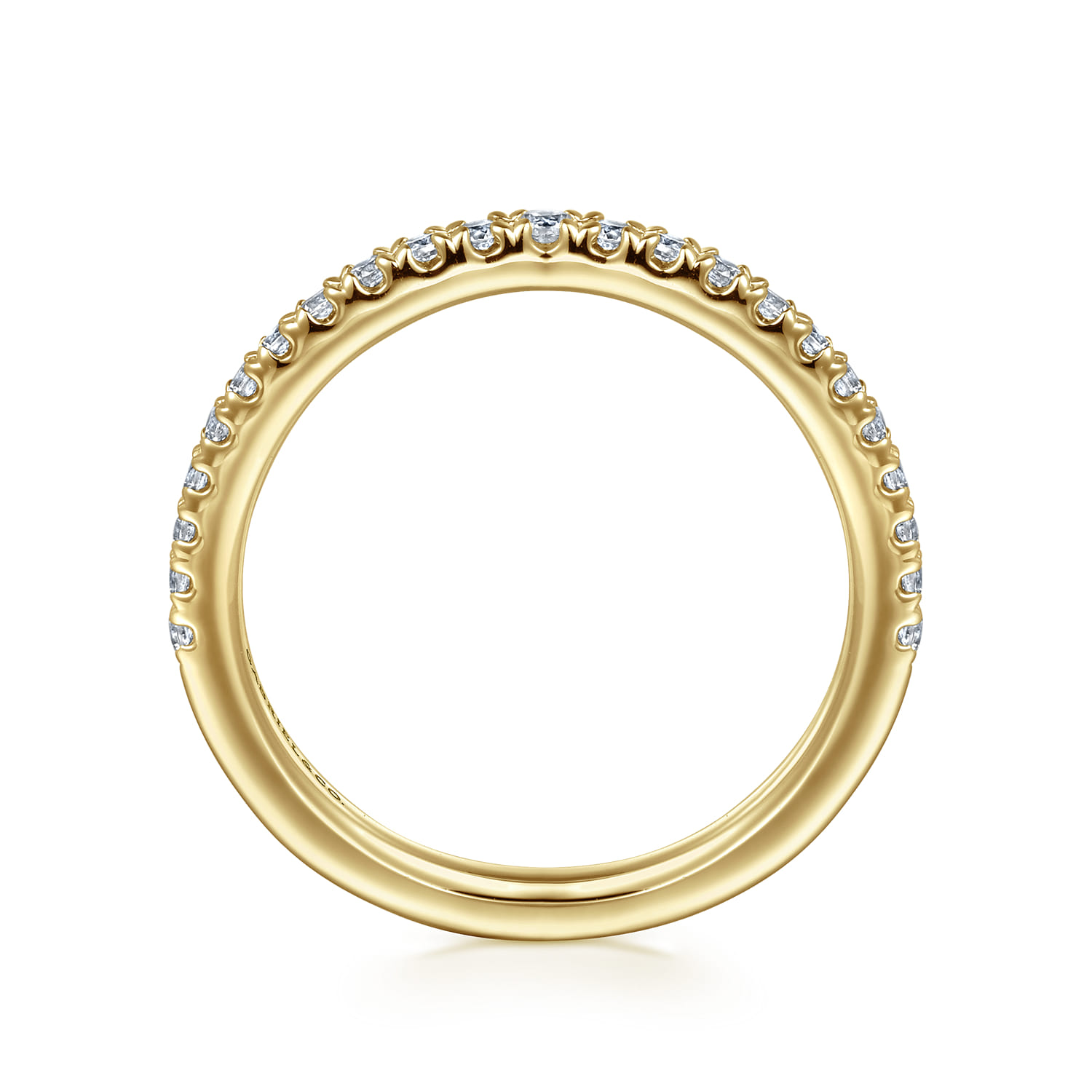 14K Yellow Gold Matching Wedding Band - 0.3 ct - Shot 2