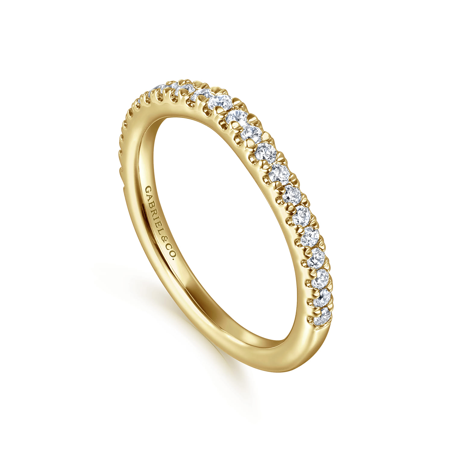 14K Yellow Gold Matching Wedding Band - 0.3 ct - Shot 3