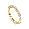 14K Yellow Gold Matching Wedding Band - 0.3 ct
