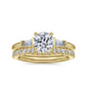 14K Yellow Gold Matching Wedding Band - 0.3 ct