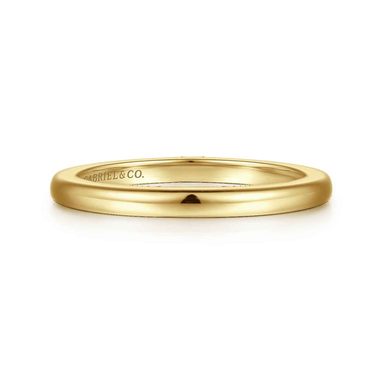 14K Yellow Gold Matching Wedding Band - Shot 1