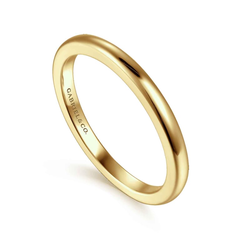14K Yellow Gold Matching Wedding Band - Shot 3