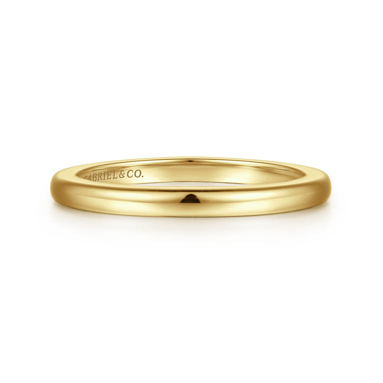 14K Yellow Gold Matching Wedding Band - Shot 1
