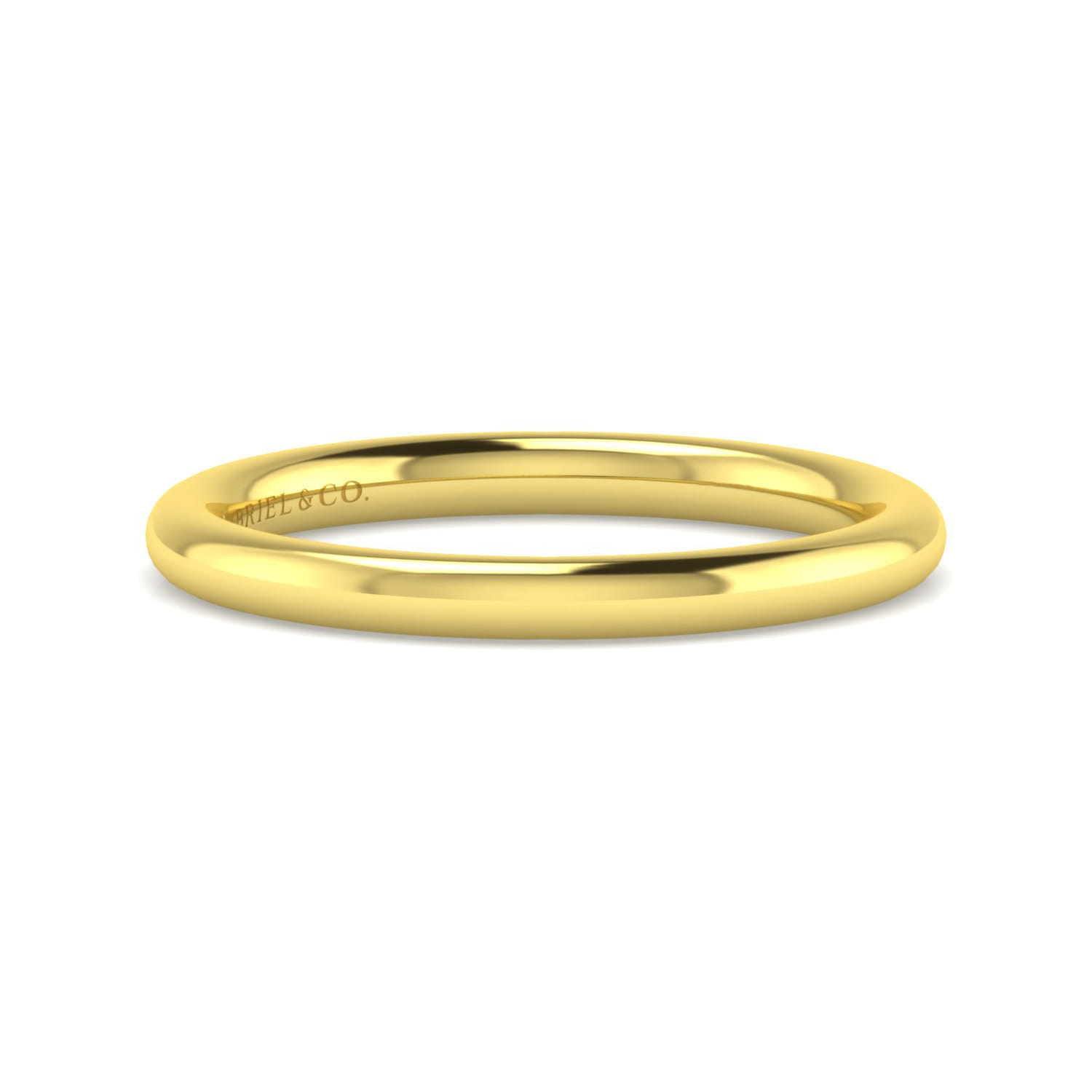 14K Yellow Gold Matching Wedding Band - Shot 1