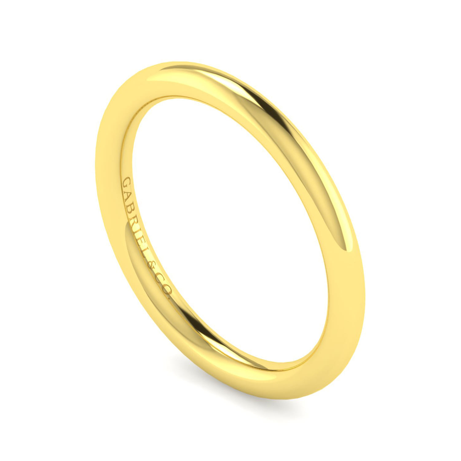 14K Yellow Gold Matching Wedding Band - Shot 3