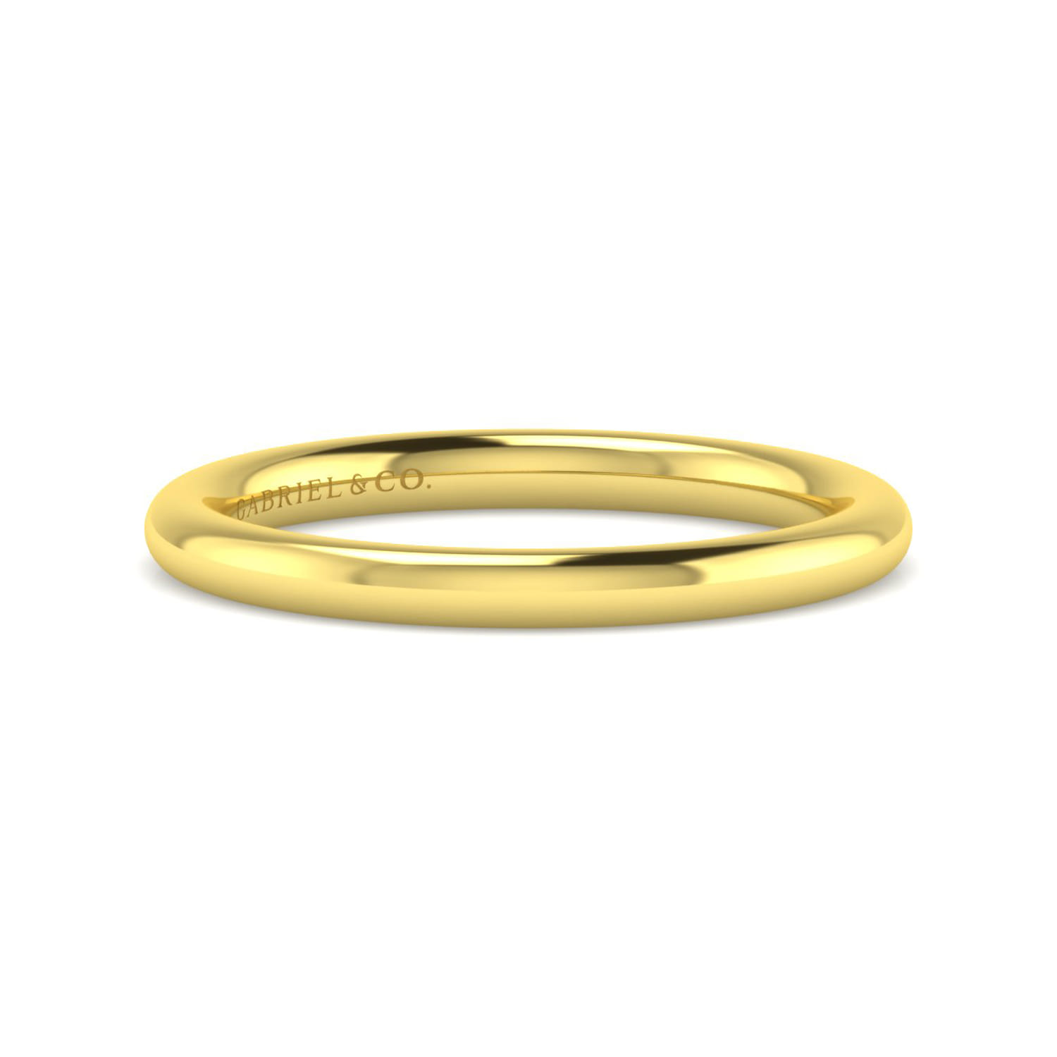 14K Yellow Gold Matching Wedding Band - Shot 1