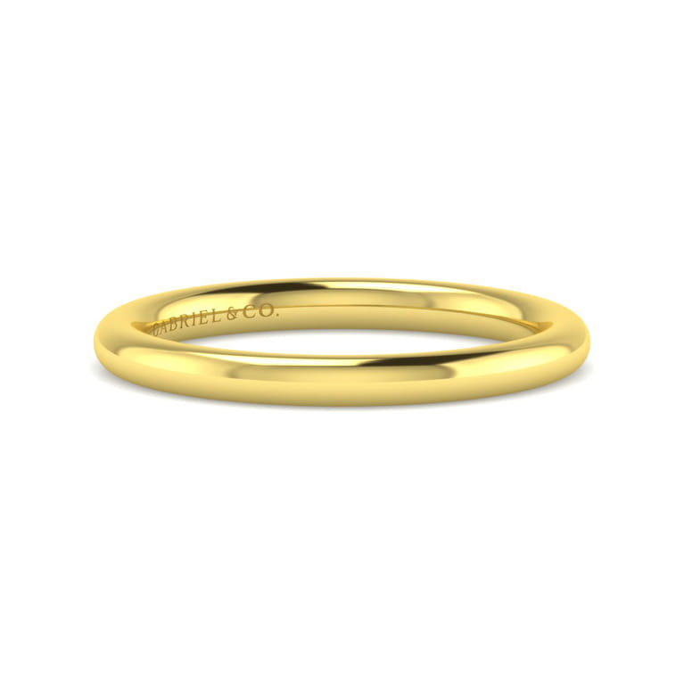 14K Yellow Gold Matching Wedding Band - Shot 1