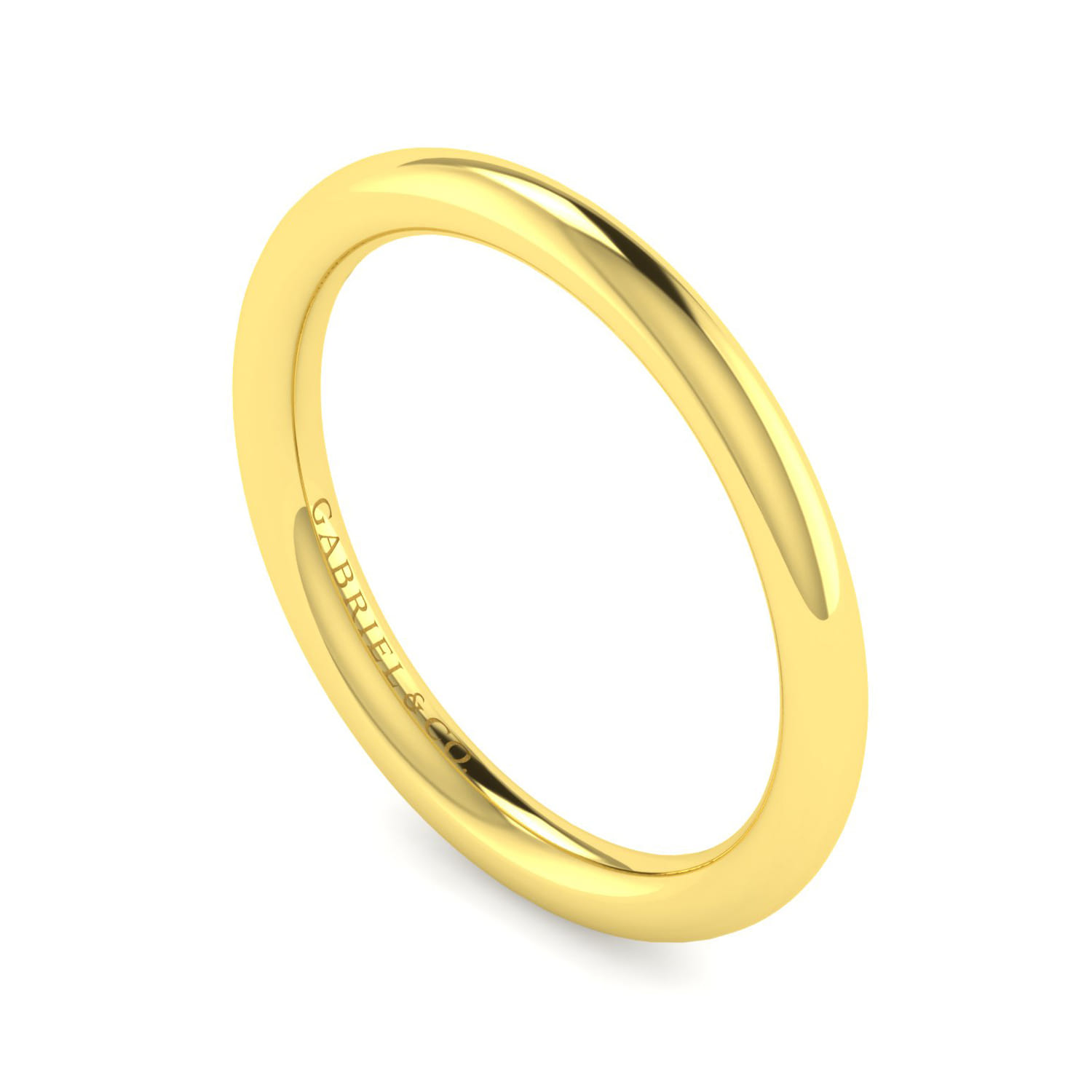 14K Yellow Gold Matching Wedding Band - Shot 3
