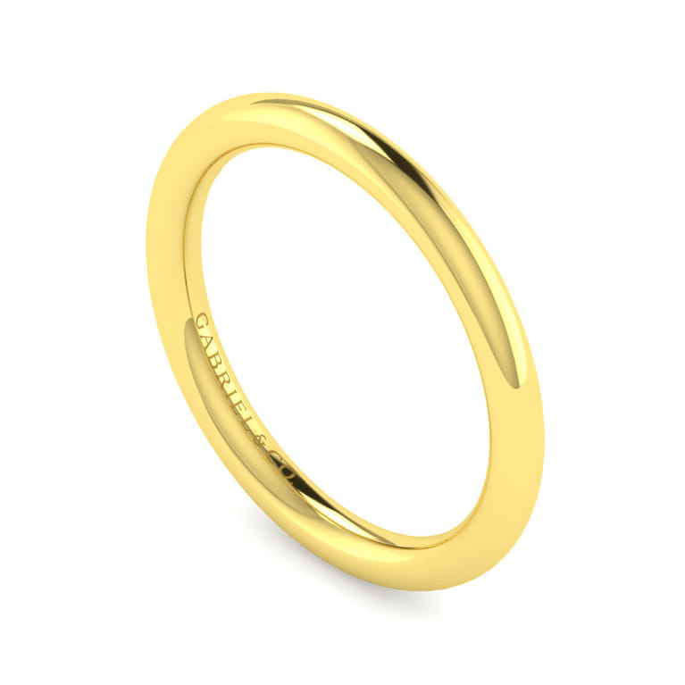 14K Yellow Gold Matching Wedding Band - Shot 3