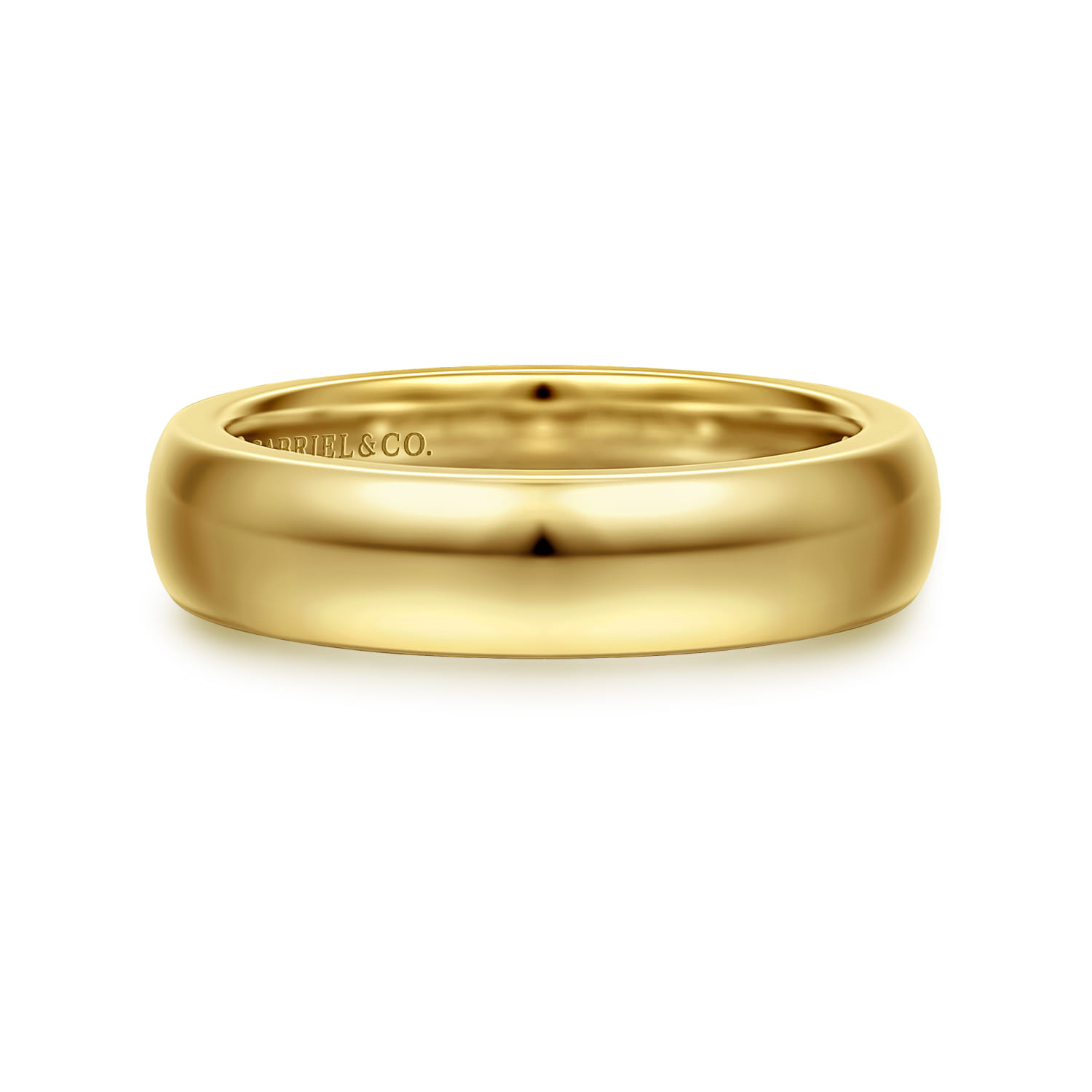 14K Yellow Gold Matching Wedding Band - Shot 1