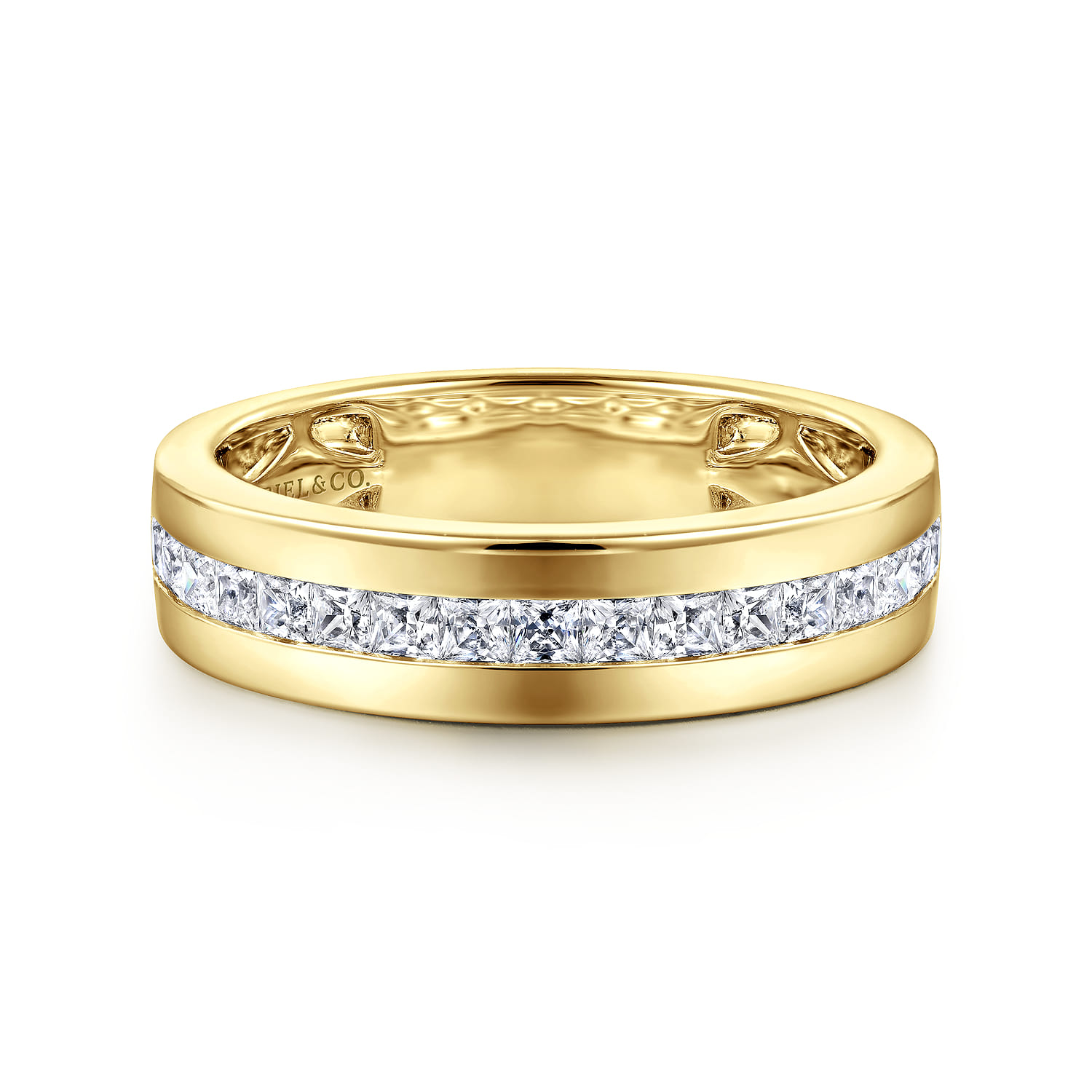 14K Yellow Gold Matching Wedding Band - 0.65 ct - Shot 1