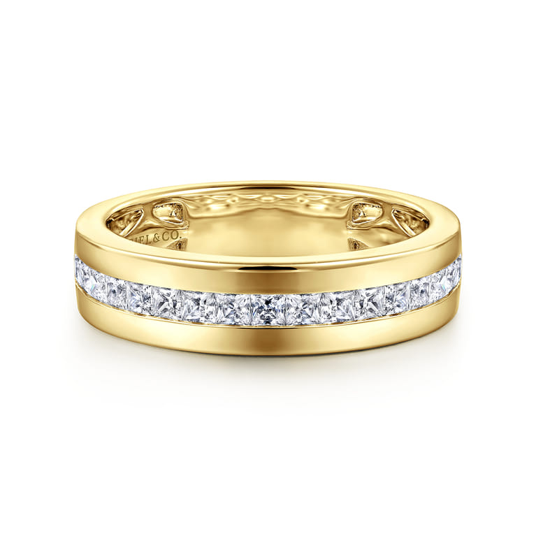 14K Yellow Gold Matching Wedding Band - 0.65 ct - Shot 1