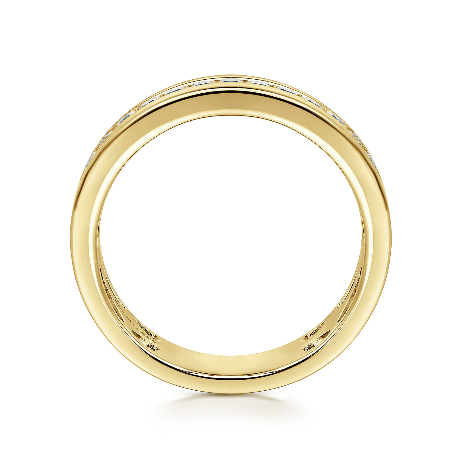 14K Yellow Gold Matching Wedding Band - 0.65 ct - Shot 2